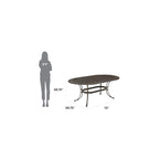 Sanibel 72 Oval Cast Aluminum Outdoor Dining Table by Homestyles