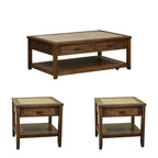 Mesa Valley Tobacco 3 Piece Set (1-Cocktail 2-End Tables)
