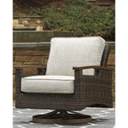 Signature Design by Ashley Paradise Trail Medium Brown/Beige 3-Piece Outdoor Seating Package - 84.38 W x 34 D x 37 H