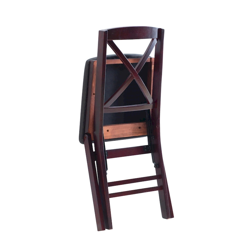 Porch & Den Espresso Folding Chair (Set of 2)
