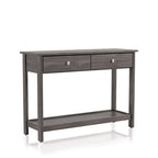 Aranda Rustic Grey 43-inch Wood 1-Shelf Sofa Table by Furniture of America