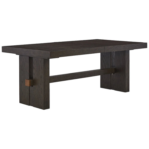 Burkhaus Tavolo da pranzo rettangolare estensibile marrone scuro - 40 L x 90 P x 30.25 H