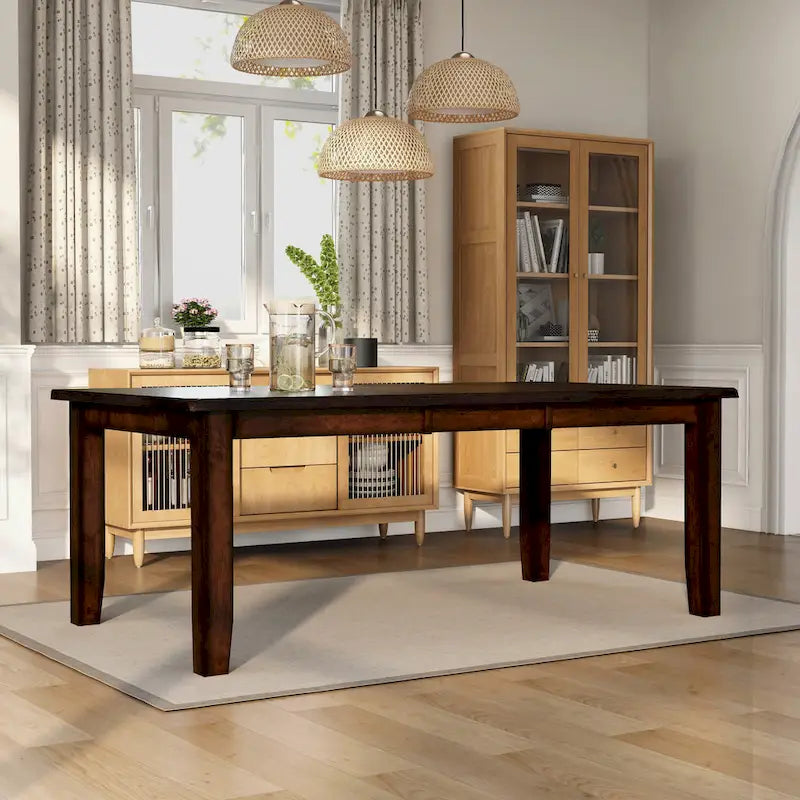 Tavolo da pranzo espandibile Furniture of America Paur Cottage Cherry da 78 pollici