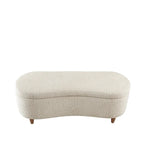 INK+IVY Bailey Taupe Boucle Flip Top Storage Bench