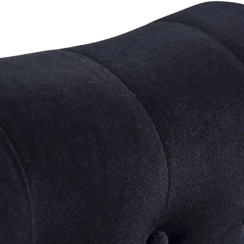 Button Tufted Velvet Chaise Lounge Chair