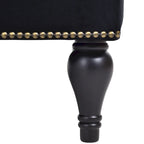 Button Tufted Velvet Chaise Lounge Chair