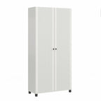 Avenue Greene Baldwin Fluted 36 in. Wide 2 Door Storage Cabinet, White