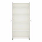 Avenue Greene Baldwin Fluted 36 in. Wide 2 Door Storage Cabinet, White