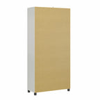 Avenue Greene Baldwin Fluted 36 in. Wide 2 Door Storage Cabinet, White