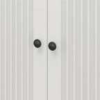 Avenue Greene Baldwin Fluted 36 in. Wide 2 Door Storage Cabinet, White