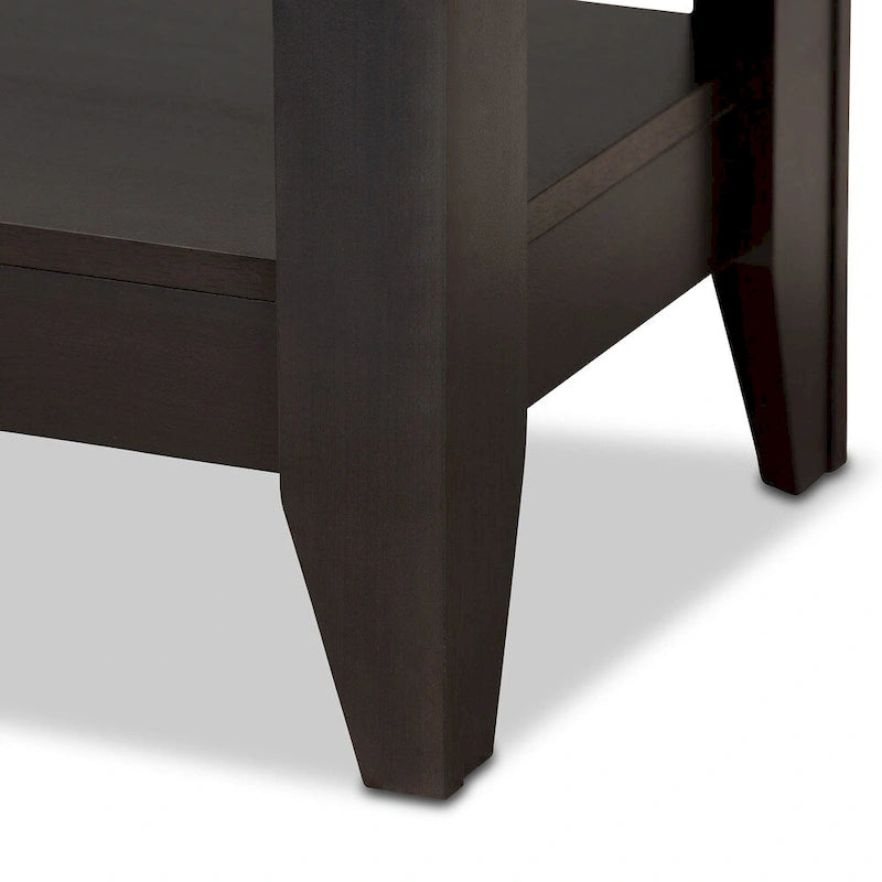 Copper Grove Leerdam Modern Rectangular Wenge-finished Wood Coffee Table