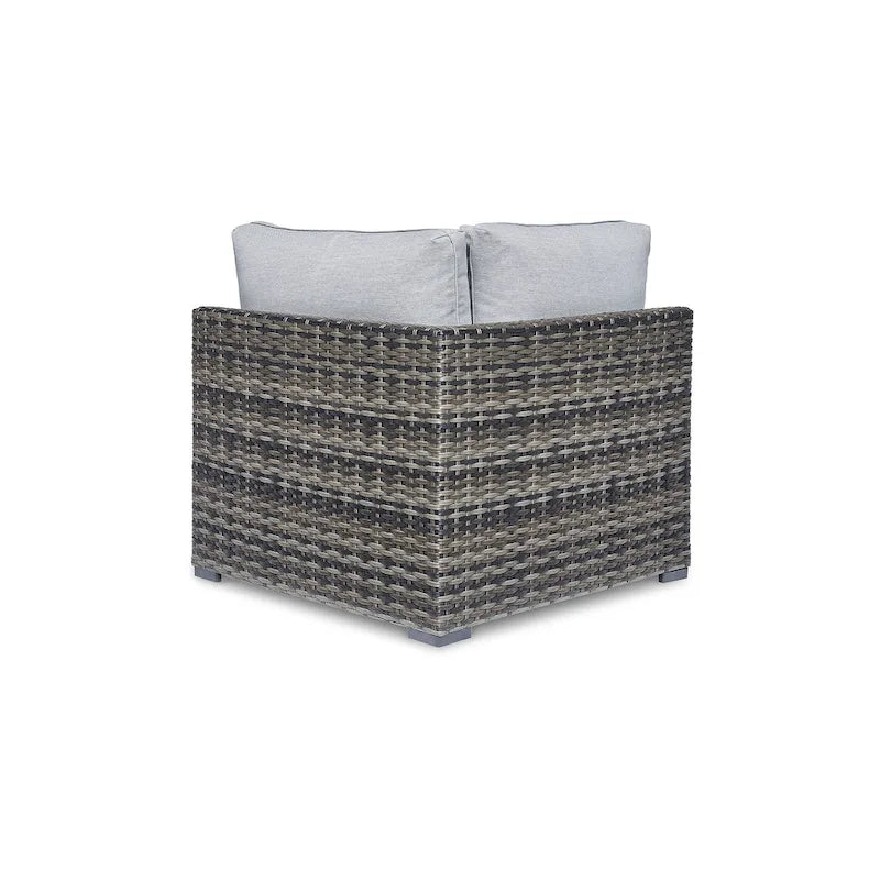 Signature Design by Ashley Harbor Court Gray Corner with Cushion, Set of 2 - 69W x 34D x 34H
