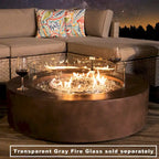 COSIEST 8-Piece Outdoor Furniture Sofa With Fire Table,Tank Outside