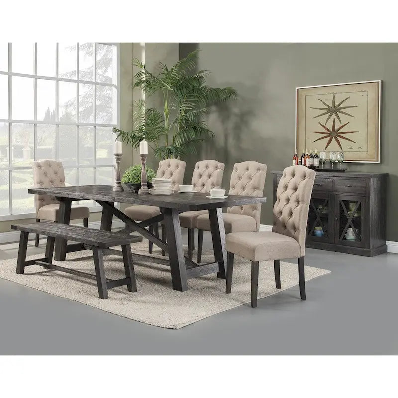 Decorative Newberry Bench - Salvaged Grey - 60Wx16Dx18H