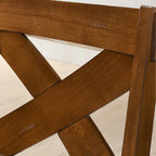 Set da pranzo Roundhill Furniture Karven in legno 9 pezzi, tavolo da pranzo allungabile con piedistallo con 8 sedie, nocciola scuro