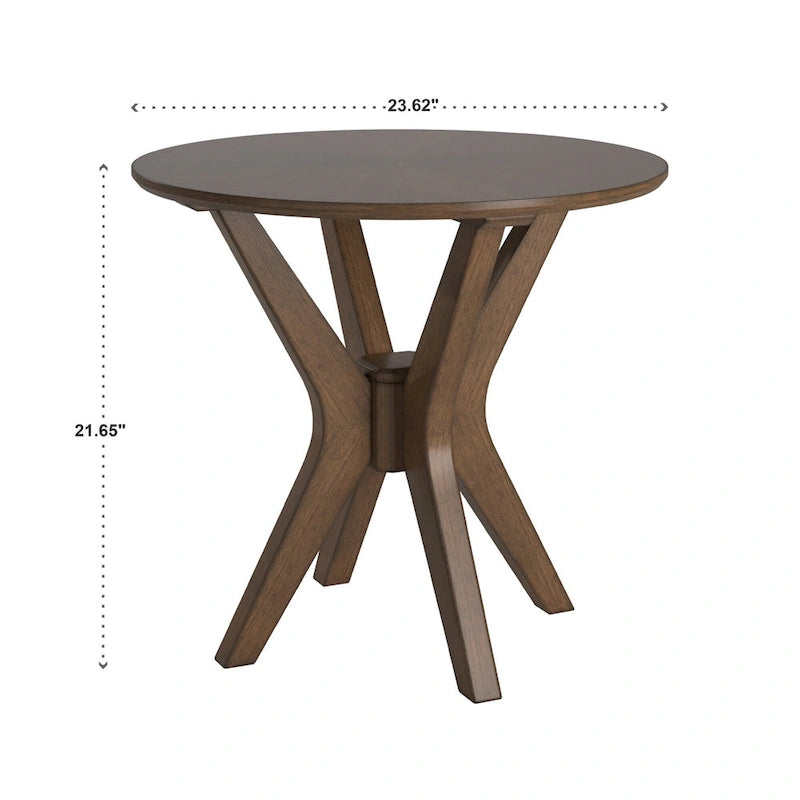 Tavoli Rondo Mid-Century con finitura in noce di iNSPIRE Q Modern