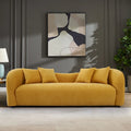 Hanar Mid Century Modern Luxury Tight Curved Back Boucle Sofa