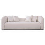 Hanar Mid Century Modern Luxury Tight Curved Back Boucle Sofa