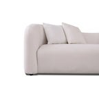 Hanar Mid Century Modern Luxury Tight Curved Back Boucle Sofa