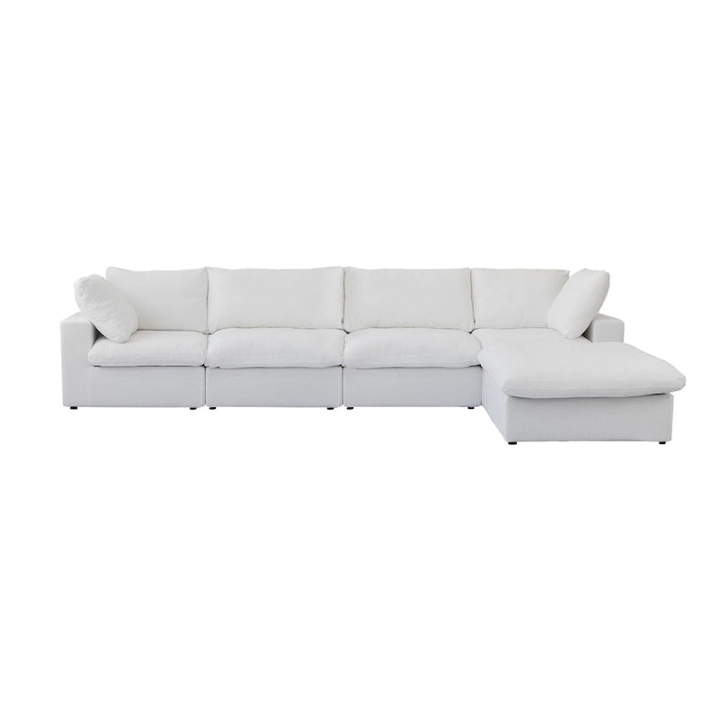 L Shape Couches for Living Room, Modern Modular Convertible Sectional Sofa Couch with Removable Cushion Covers