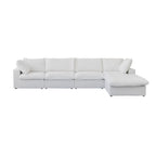 L Shape Couches for Living Room, Modern Modular Convertible Sectional Sofa Couch with Removable Cushion Covers