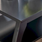 Ingrid Wood Farmhouse Side Table with 2 Shelves