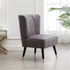 Roundhill Furniture Elon Contemporary Velvet Upholstered Accent Chair