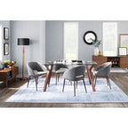Carson Carrington Vika Upholstered Dining Chair with Copper Metal Legs