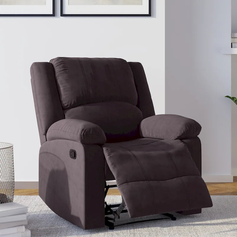 Relax A Lounger Porter Microfiber Manual Recliner by iLounge