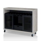Furniture of America Sene Contemporary 4-shelf Rolling Buffet