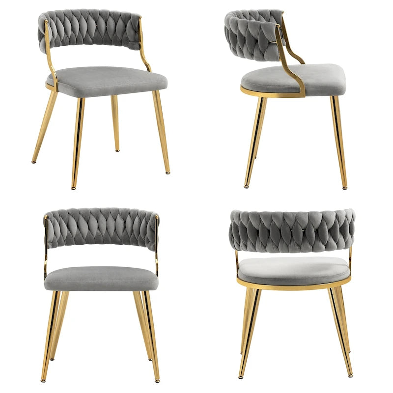 Modern Velvet Dining Chairs Set of 4