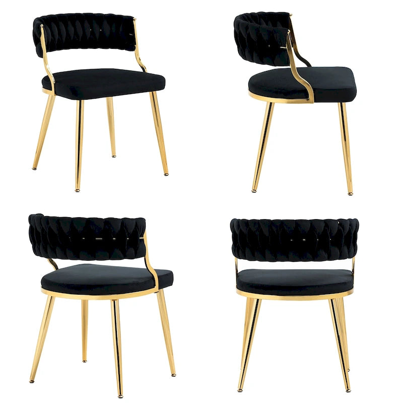 Modern Velvet Dining Chairs Set of 4