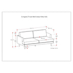 WYNDENHALL Chloris 76 inch Wide Mid-Century Modern Sofa