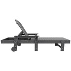 Polytrends Laguna Hdpe All Weather Outdoor Patio Pool Reclining Chaise Lounge With Arms And Wheels (Set Of 2)