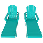 Polytrends Laguna Hdpe All Weather Outdoor Patio Pool Reclining Chaise Lounge With Arms And Wheels (Set Of 2)