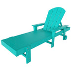 Polytrends Laguna Hdpe All Weather Outdoor Patio Pool Reclining Chaise Lounge With Arms And Wheels (Set Of 2)