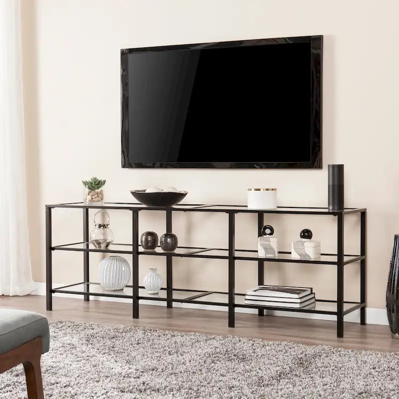 Liberty Metal and Glass Media TV Stand for TV's up to 68