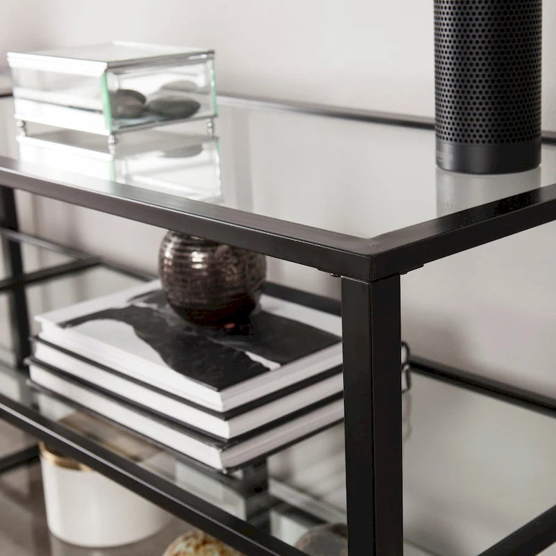 Liberty Metal and Glass Media TV Stand for TV's up to 68