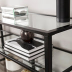 Liberty Metal and Glass Media TV Stand for TV's up to 68