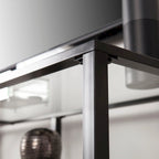 Liberty Metal and Glass Media TV Stand for TV's up to 68