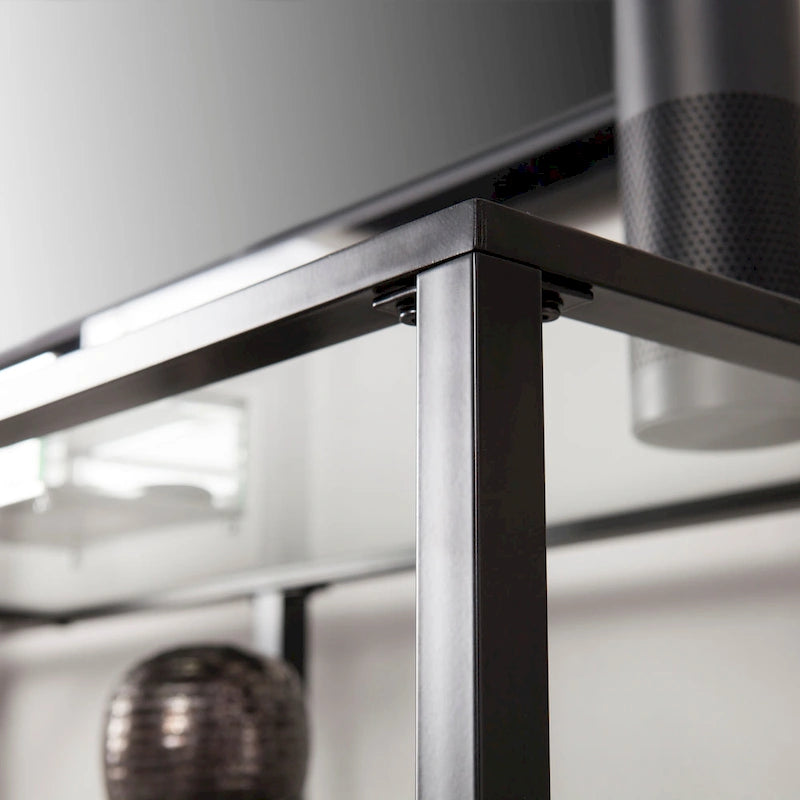 Liberty Metal and Glass Media TV Stand for TV's up to 68