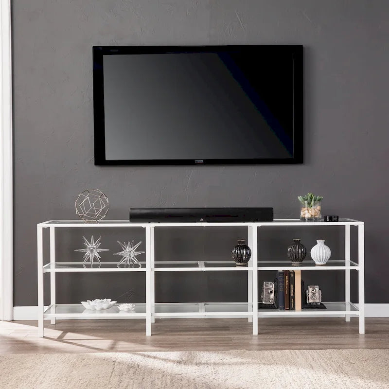 Liberty Metal and Glass Media TV Stand for TV's up to 68
