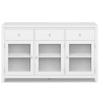 WYNDENHALL Essex SOLID WOOD 54 inch Wide Contemporary Sideboard Buffet in Mahogany - 54 inch Wide