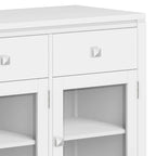 WYNDENHALL Essex SOLID WOOD 54 inch Wide Contemporary Sideboard Buffet in Mahogany - 54 inch Wide