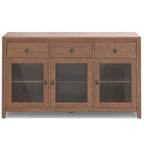WYNDENHALL Essex SOLID WOOD 54 inch Wide Contemporary Sideboard Buffet in Mahogany - 54 inch Wide