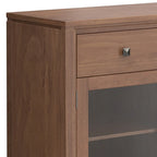 WYNDENHALL Essex SOLID WOOD 54 inch Wide Contemporary Sideboard Buffet in Mahogany - 54 inch Wide