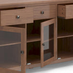 WYNDENHALL Essex SOLID WOOD 54 inch Wide Contemporary Sideboard Buffet in Mahogany - 54 inch Wide