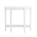 DH BASIC Contemporary Brown Decorative 1-Shelf Half-moon Console Table by Denhour