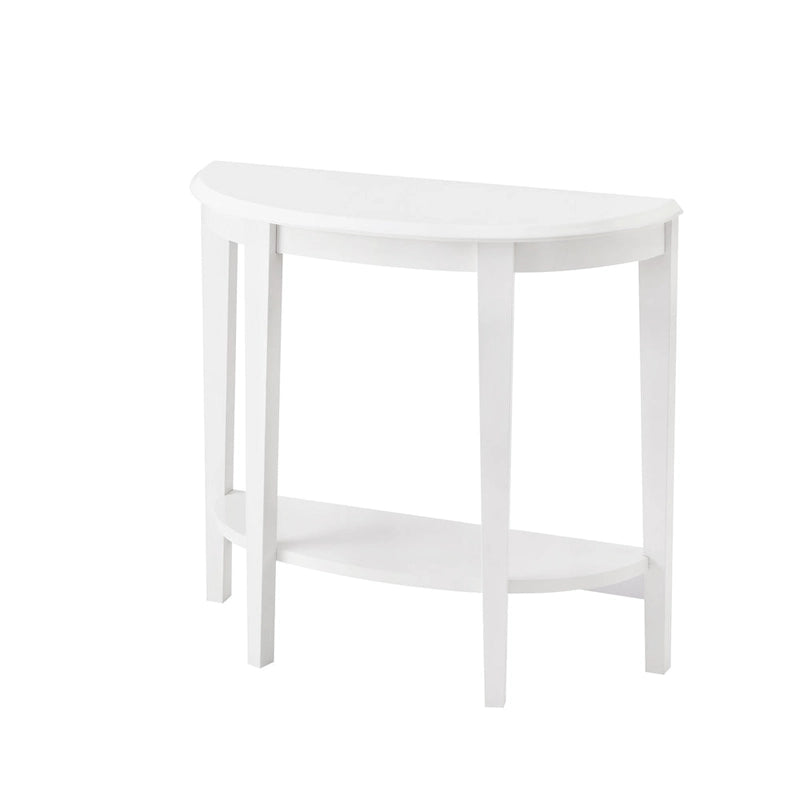 DH BASIC Contemporary Brown Decorative 1-Shelf Half-moon Console Table by Denhour
