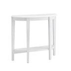 DH BASIC Contemporary Brown Decorative 1-Shelf Half-moon Console Table by Denhour